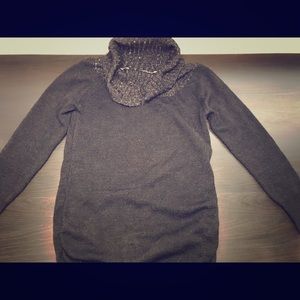 Black cowl neck sweater